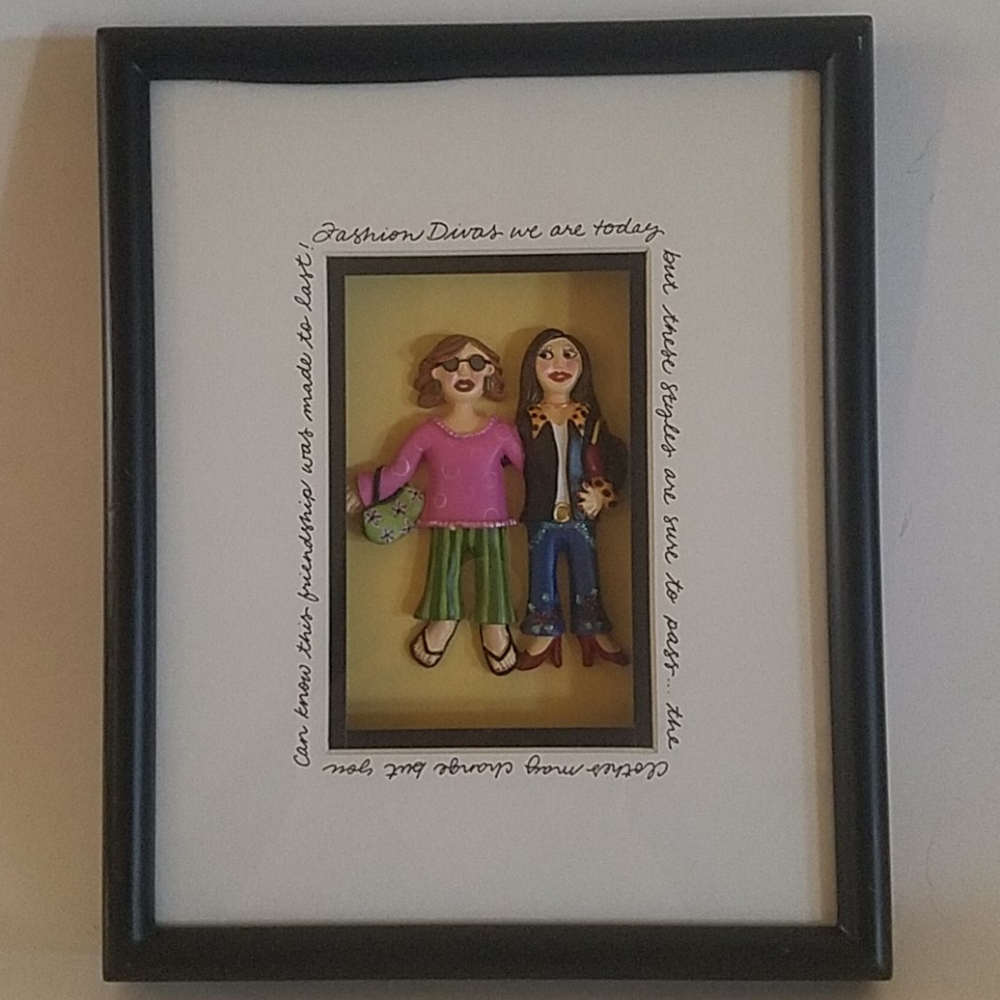 Fashion Divas Shadow Box Wall Decor